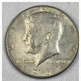 1967 JFK 40% Silver Half Dollar, US 50c Coin