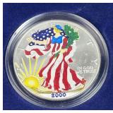 2000 American Silver Eagle 1oz .999 In Color