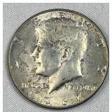1967 JFK 40% Silver Half Dollar, US 50c Coin