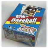 1992 Topps Baseball Picture Cards Box, Sealed