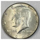 1968-D JFK 40% Silver Half Dollar, US 50c Coin