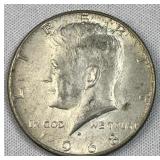 1968-D JFK 40% Silver Half Dollar, US 50c Coin