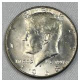1968-D JFK 40% Silver Half Dollar, US 50c Coin