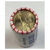 $25 Roll Millard Fillmore Presidential Dollars
