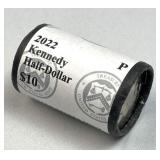 2022 JFK Clad BU Half Dollars Roll of (20)