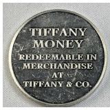 Vintage 925 Silver Tiffany & Co Money $25 Token