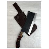Damascus Steel Fixed Blade Knife w/ Sheath