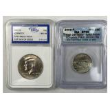 2007-D Specimen Finish JFK +2005 WV Quarter