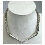 925 Silver Viking Knit Chain Necklace