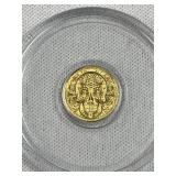 1/200th Ozt. 24K Gold Dia de los Muertos Round