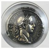 c. 231-335 AD Roman Silv. Denarius Severus Alx