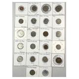 Vintage World Coins Assortment, Carded