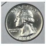 1959 Silver Washington Quarter, Gem BU 90%