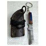 Damascus Steel Fixed Blade Knife w/ Sheath