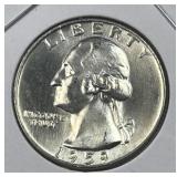 1959 Silver Washington Quarter, Gem BU 90%