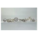 925 Silver 6 Zirconia Ring Set