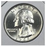 1959 Silver Washington Quarter, Gem BU 90%