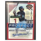2024 Panini Brice Matthews Autograph #/199 Prsp