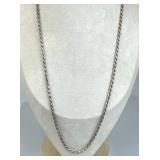 925 Silver Italy Twisted Rope Chain Necklace