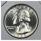 1959 Silver Washington Quarter, Gem BU 90%