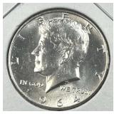 1964 JFK 90% Silver Half Dollar, Uncirculated