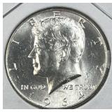 1964 JFK 90% Silver Half Dollar, Uncirculated