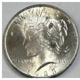 1923 Peace Silver Dollar, US $1 Coin, 90%