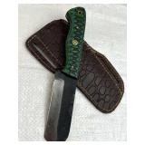 Handmade Steel Fixed Blade Knife w/ Sheath