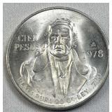1978 Silver Mexico 100 Pesos, Quality BU .720