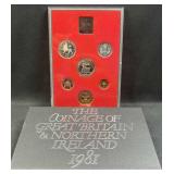 1981 Coinage of Gr. Britain & N. Ireland Set
