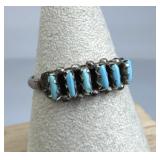 925 Silver Vintage Zuni Needlepoint Ring