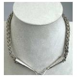 925 Silver Viking Knit Chain Necklace