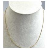 14K Yellow Gold James Avery Twist Chain Necklace