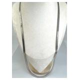 925 Silver Italy Very Long Herringbone Chain Neckl