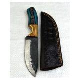Handmade Steel Fixed Blade Knife w/ Sheath