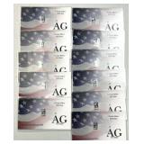 (11) 1 Grain Silver Bars .999 Fine