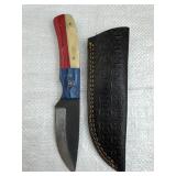 Handmade Steel TX Fixed Blade Knife w/ Sheath