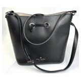 Kate Spade New York Black Leather Bucket Bag/Purse