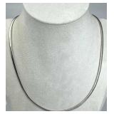 925 Silver Italy Omega Chain Necklace