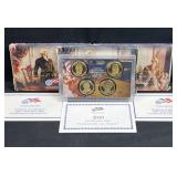 2008, 2009, 2010 Proof Presidential Dollar Sets