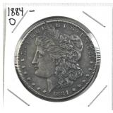 1884-O Morgan Silver Dollar, US $1 Coin, 90%