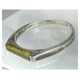 925 Silver "Gold In Quartz" Gold Quartz Ring