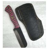 Handmade Steel Fixed Blade Knife w/ Sheath