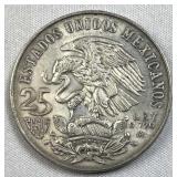 1968 Silver Mexico 25 Pesos, Olympics .720