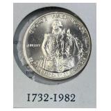 1982 Uncirc. Silver Washington Half Dollar, 90%