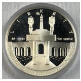1984 Silver Proof LA Olympics Comm. Dollar 90%