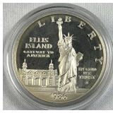 1986 Silver Proof Ellis Island Comm. Dollar 90%