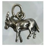 925 Silver Vintage 3D Donkey Charm