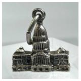 925 Silver Vtg 3D U.S. Capitol Building Landmark C