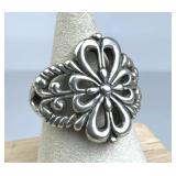 925 Silver Carolyn Pollack Relios Filigree Bold Ri